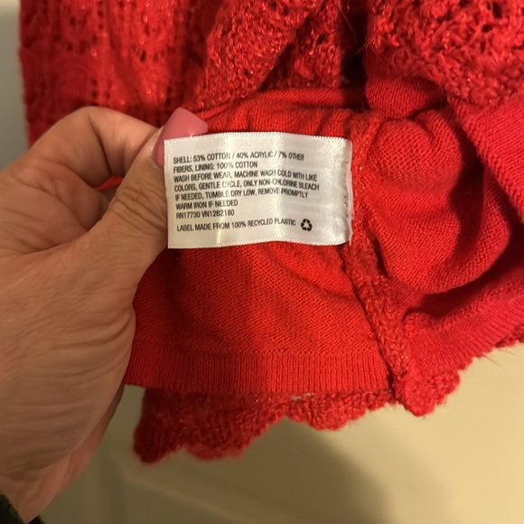 Red sparkle sweater dress - Picture 5 of 5